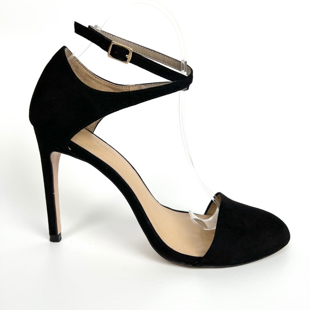 Zara Wrap Strap High Heel Stiletto Faux Leather Suede Wedding Guest Sexy Comfy